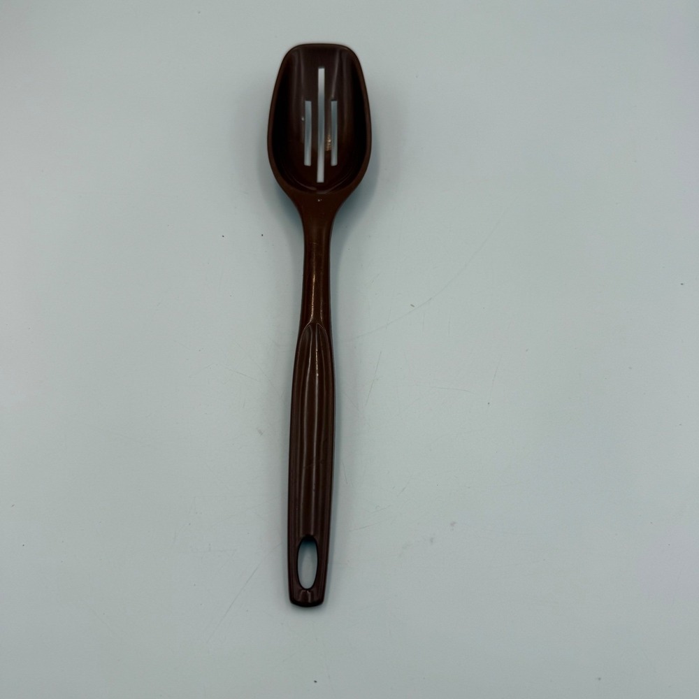 Vintage Foley Brown Nylon Slotted Spoon Kitchen Utensil 11.5 Inch